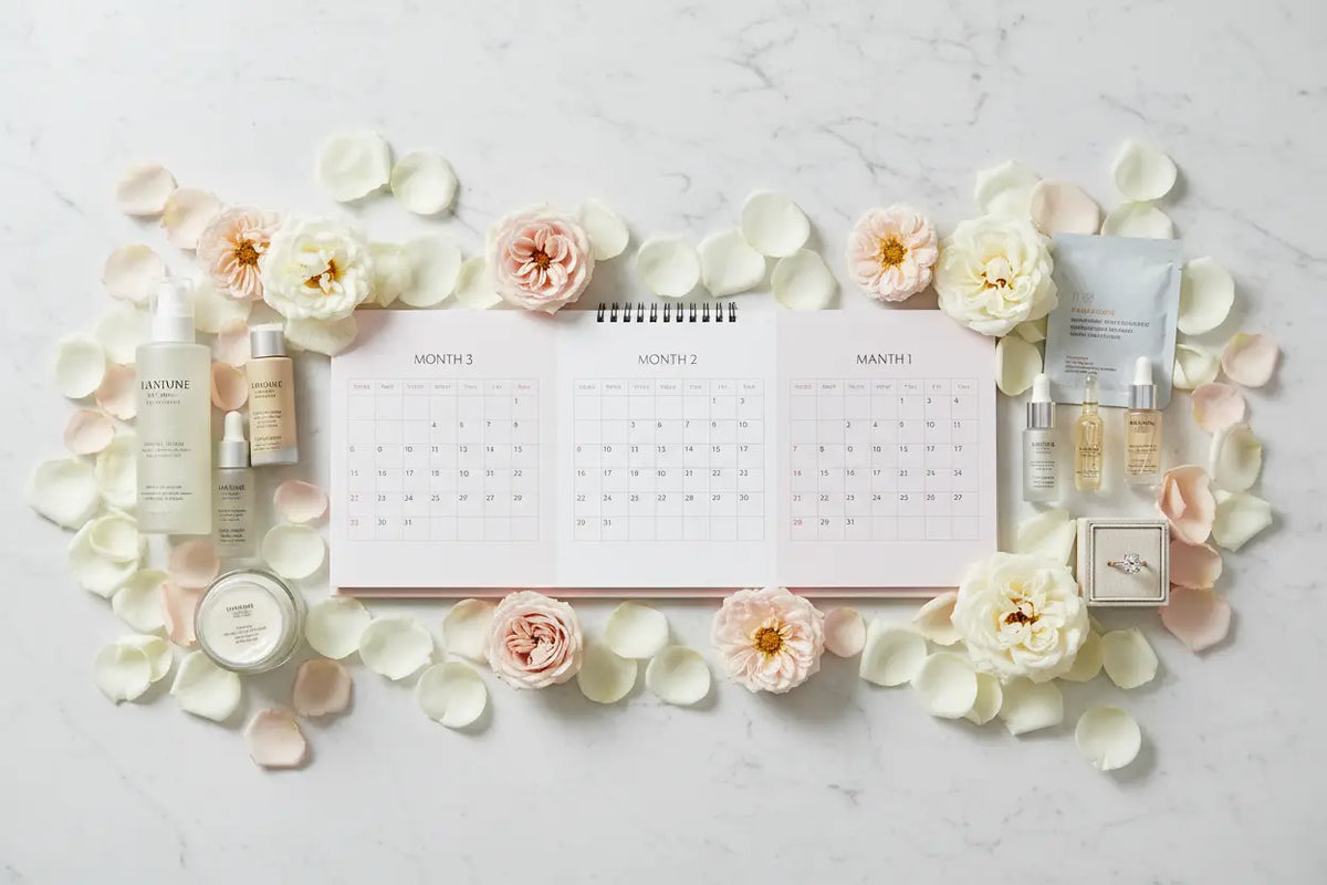 3-Month Bridal Skincare Countdown — Week by Week