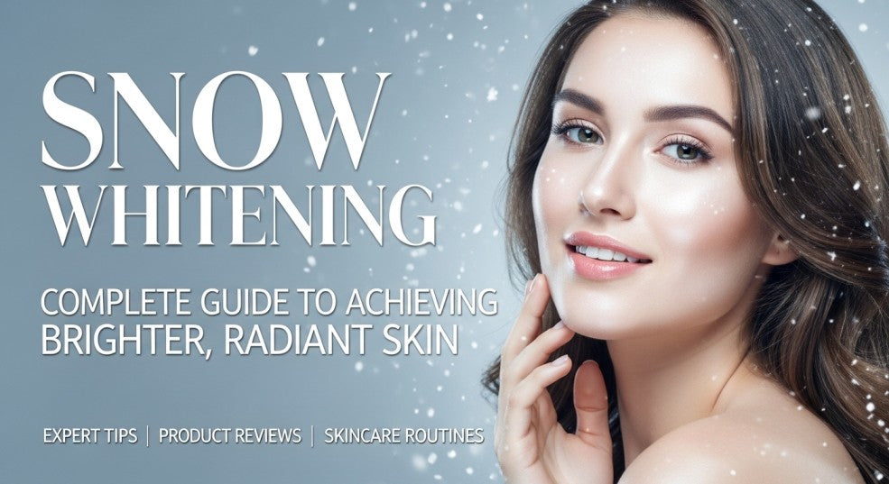 Snow whitening results showing brighter radiant skin with Hershay brightening cream