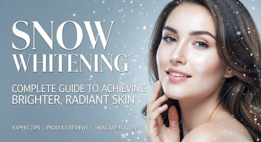 Snow whitening results showing brighter radiant skin with Hershay brightening cream