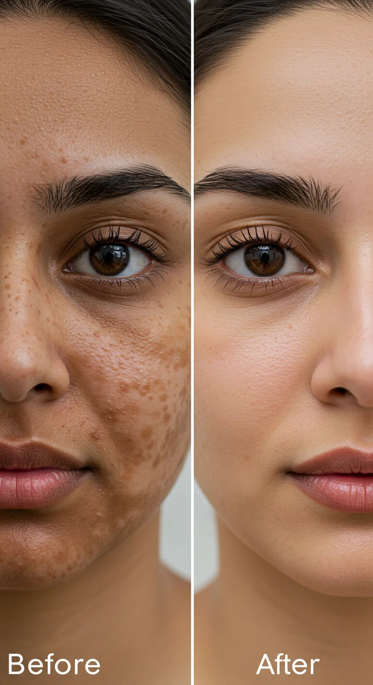 Hershay anti pigmentation results after using it