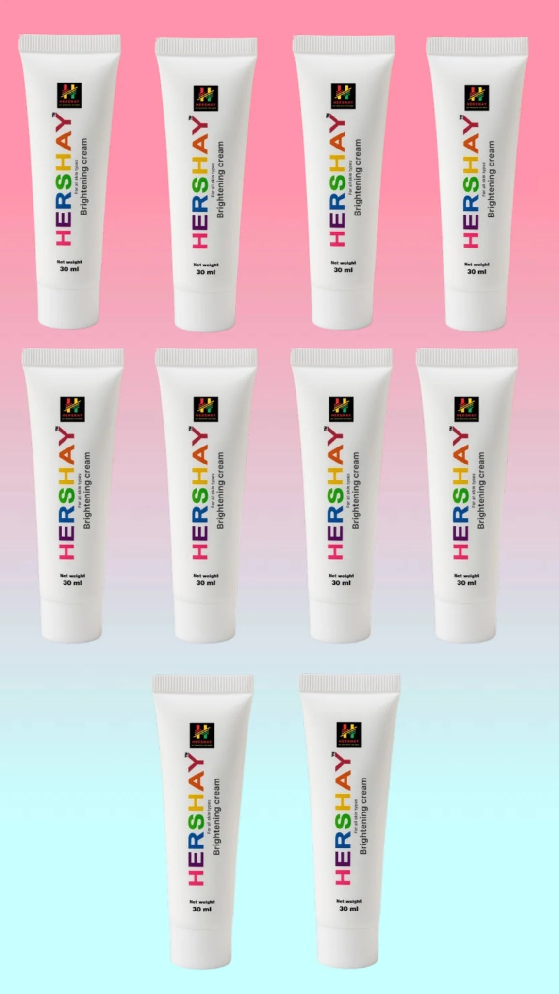 Hershay bundle of 10 brightening creams