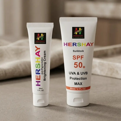 Two tubes of Hershay creams