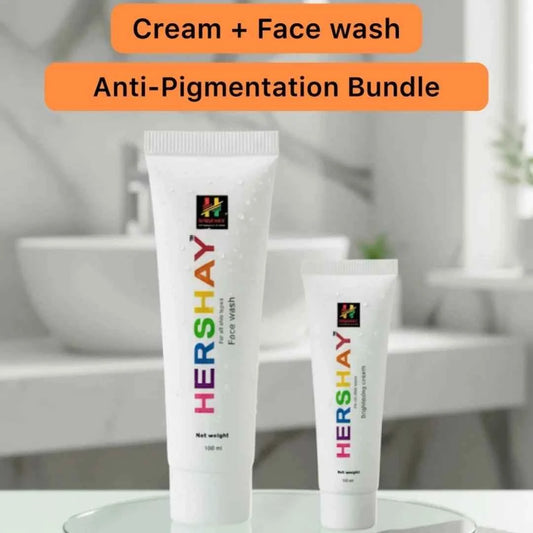 HERSHAY Anti-Pigmentation Skincare Bundle – Face Wash + Cream Duo