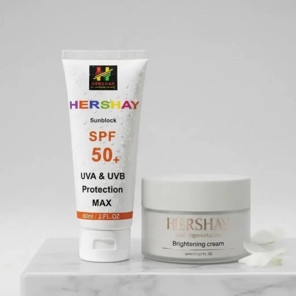 HERSHAY Anti-Pigmentation + SPF 50+ Bundle – Complete Dark Spot System