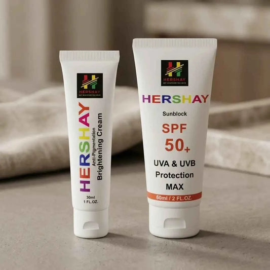 HERSHAY Anti-Pigmentation + SPF 50+ Bundle – Complete Dark Spot System