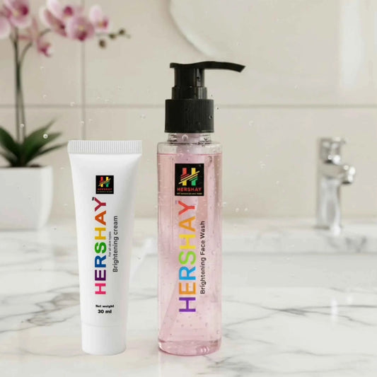 HERSHAY Brightening Bundle – Face Wash + Brightening Cream Set
