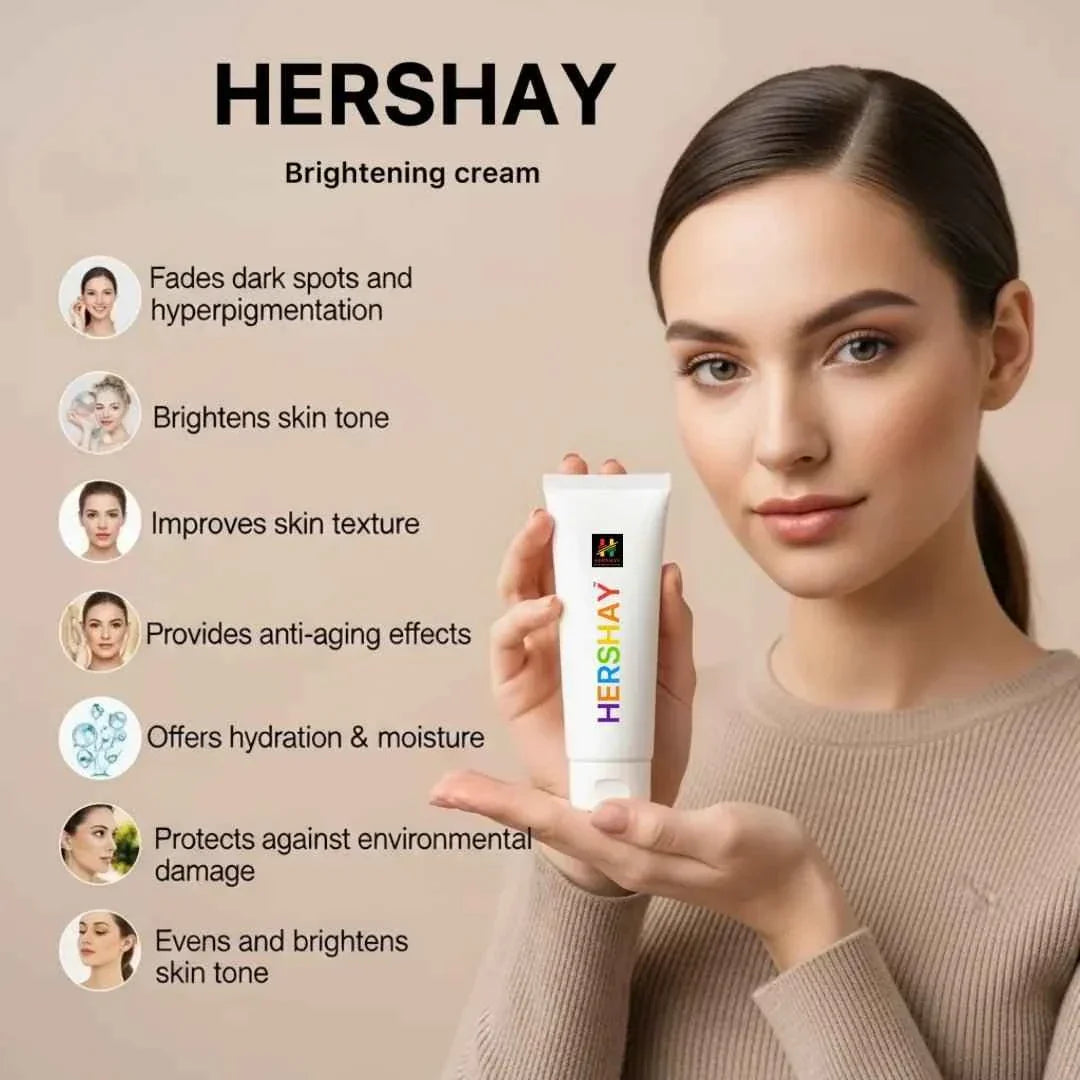 HERSHAY Face Brightening Cream – Glow, Even Tone & Dark Spot Reduction