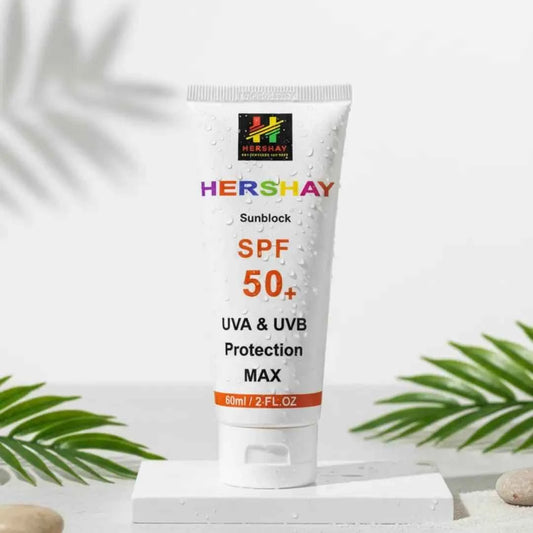 HERSHAY Sunscreen SPF 50+ PA++++ Broad Spectrum – Lightweight, No White Cast
